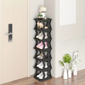Home stackable shoe rack space saving organizer