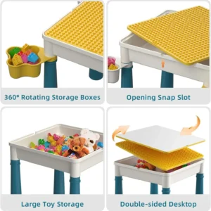 kids building blocks table set