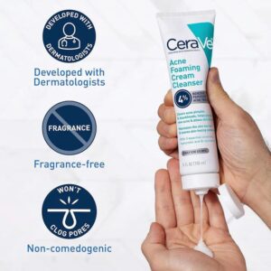 CeraVe Skincare Combo Kit cerave complete skincare combo kit – sunscreen spf 50, acne cleanser, retinol serum & night cream