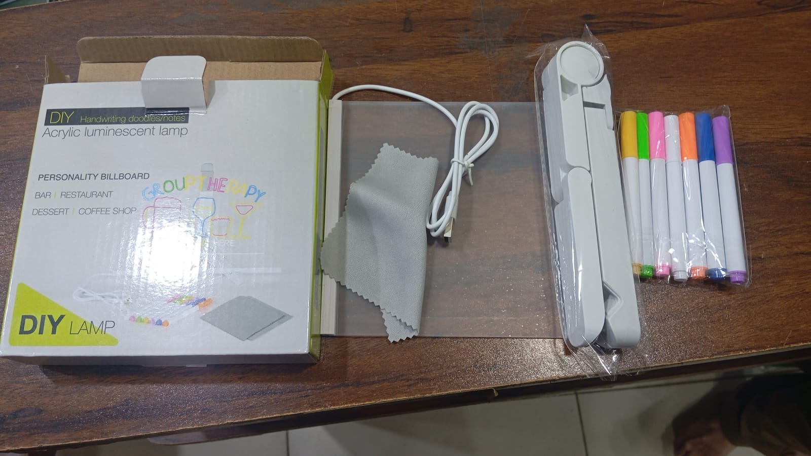 led light up writing board with markers led light up writing board with markers